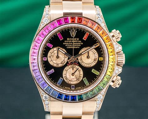 rolex rainbow dial|Rolex rainbow 2021 price.